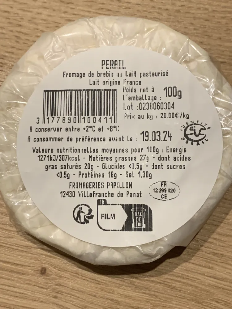 Fromage Au Lait De Brebis