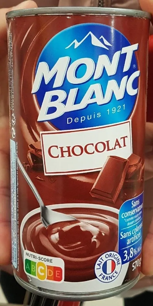 Creme mont Blanc chocolat