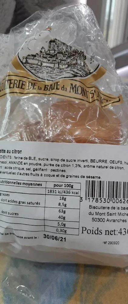 Tablettes au citron