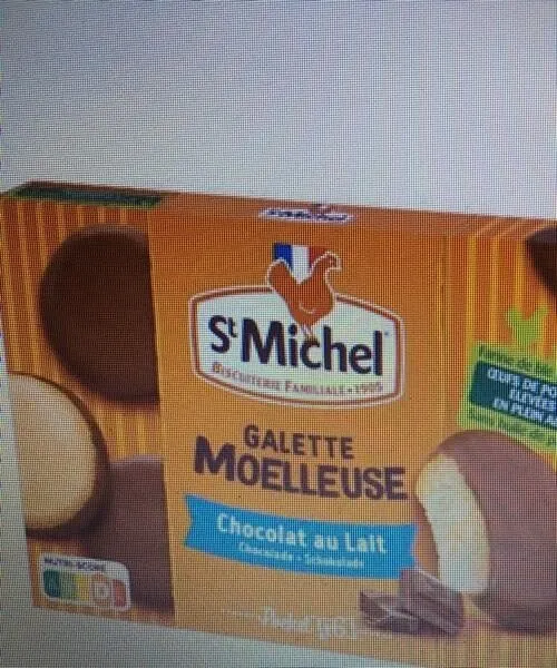 Galette moelleuse nappage chocolat  au lait