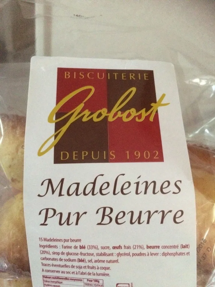 Madeleine pur beurre