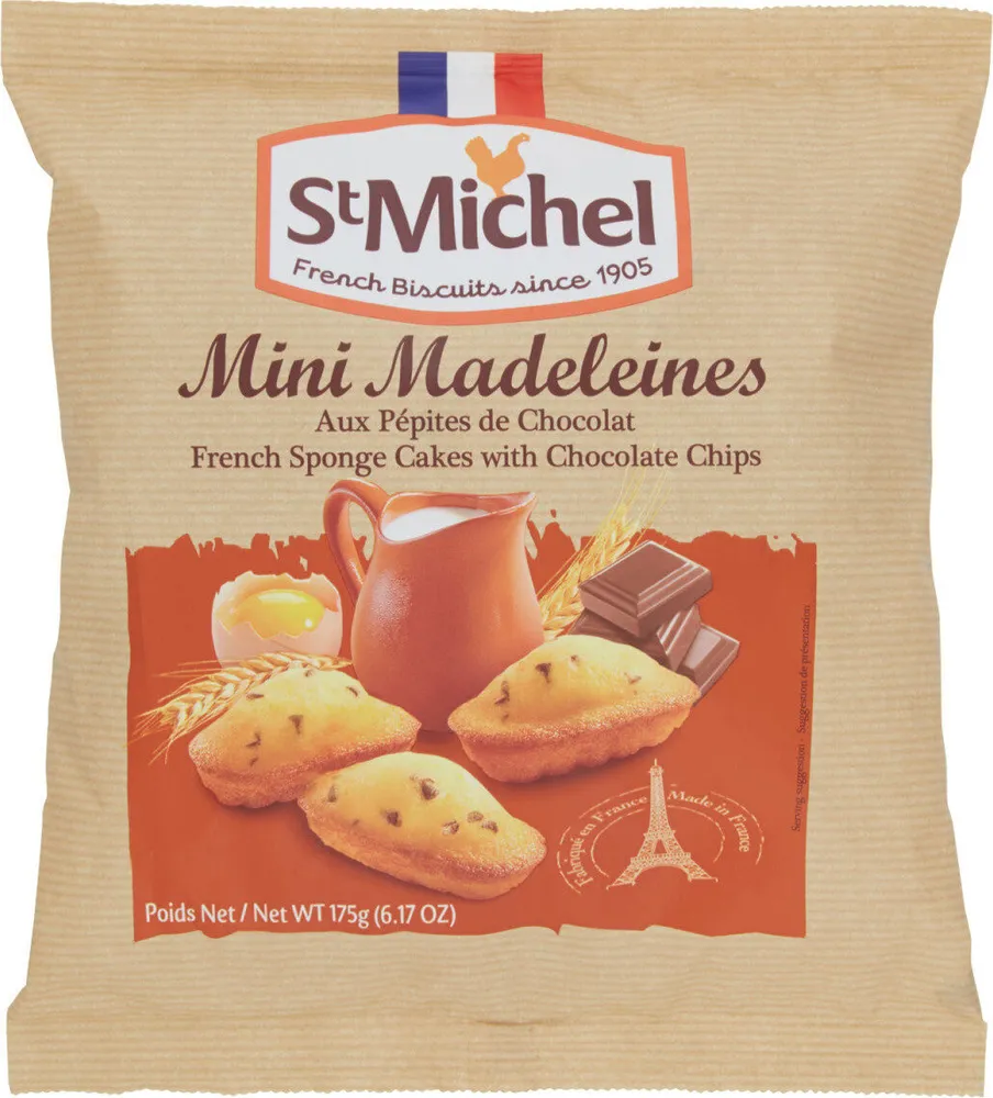 Mini Madeleines Aux Pépites de Chocolat
