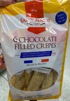 6 chocolate filled crepes
