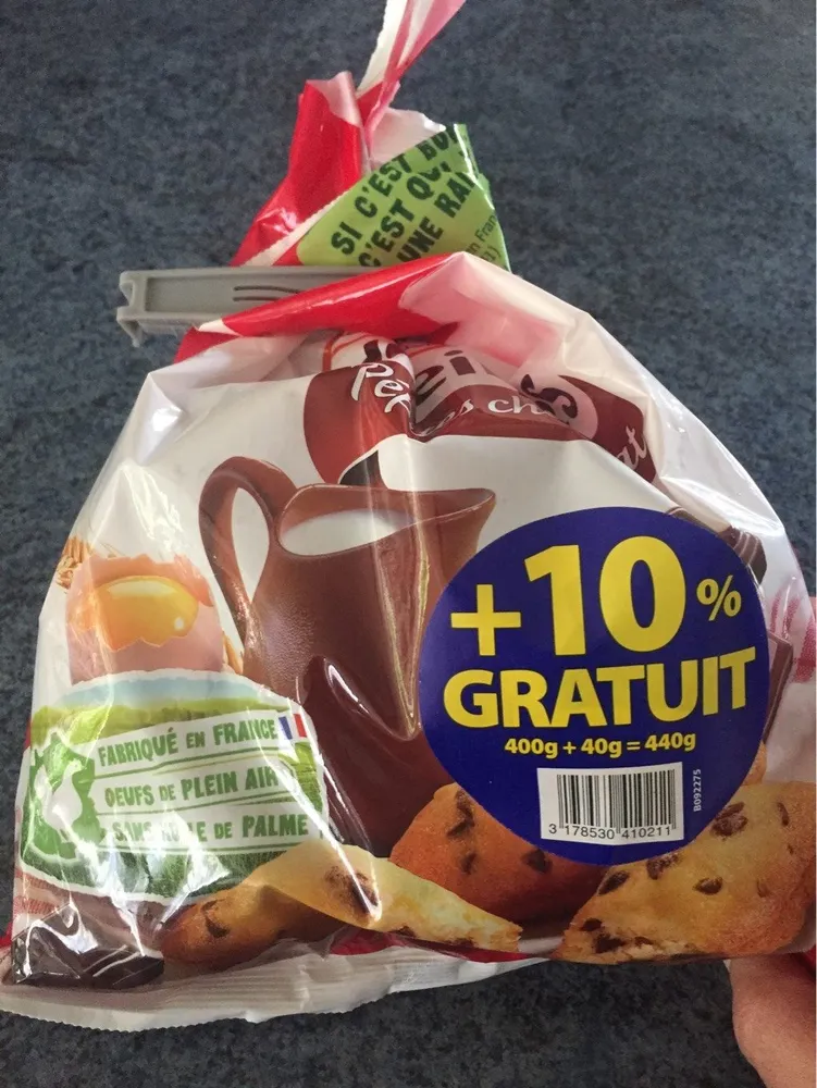 Madeleines aux Pépites de Chocolat (+10% gratuit)