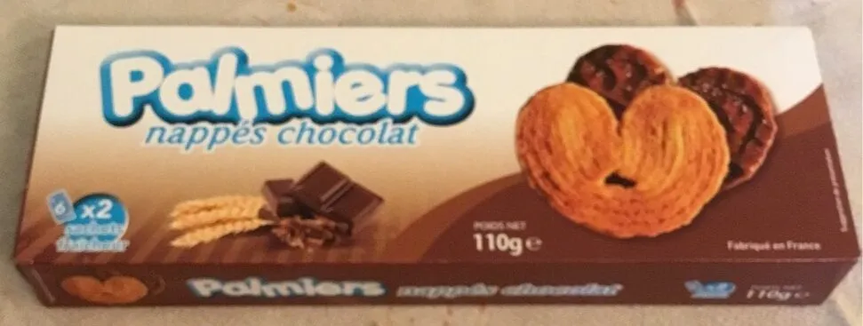 Palmiers nappés chocolat