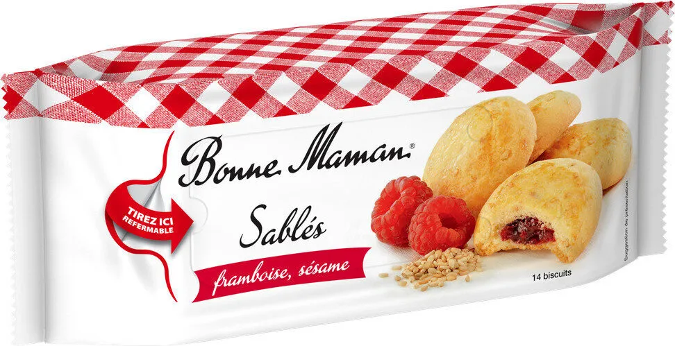 Sablés framboise sésame