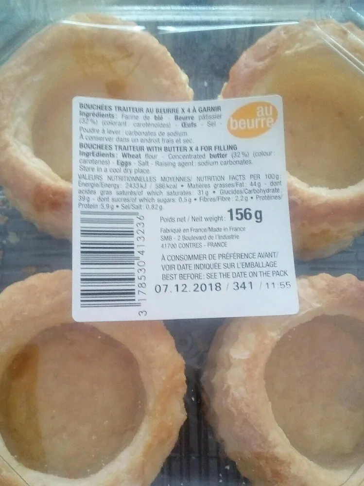Bouchées traiteur au beurre