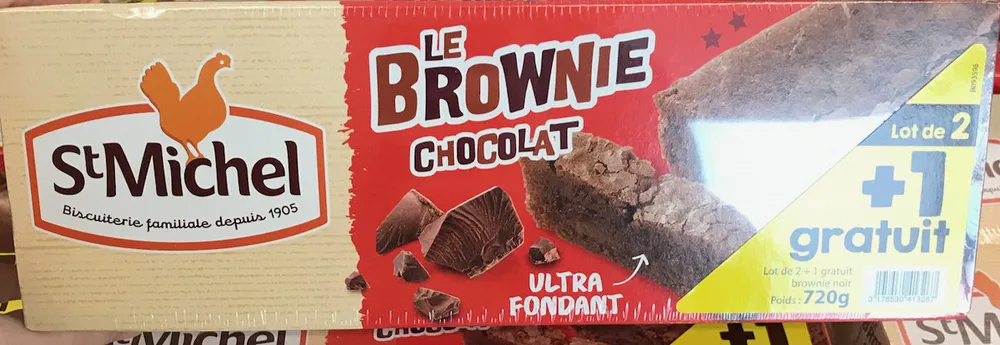 Le Brownie Chocolat (lot de 2 + 1 gratuit)