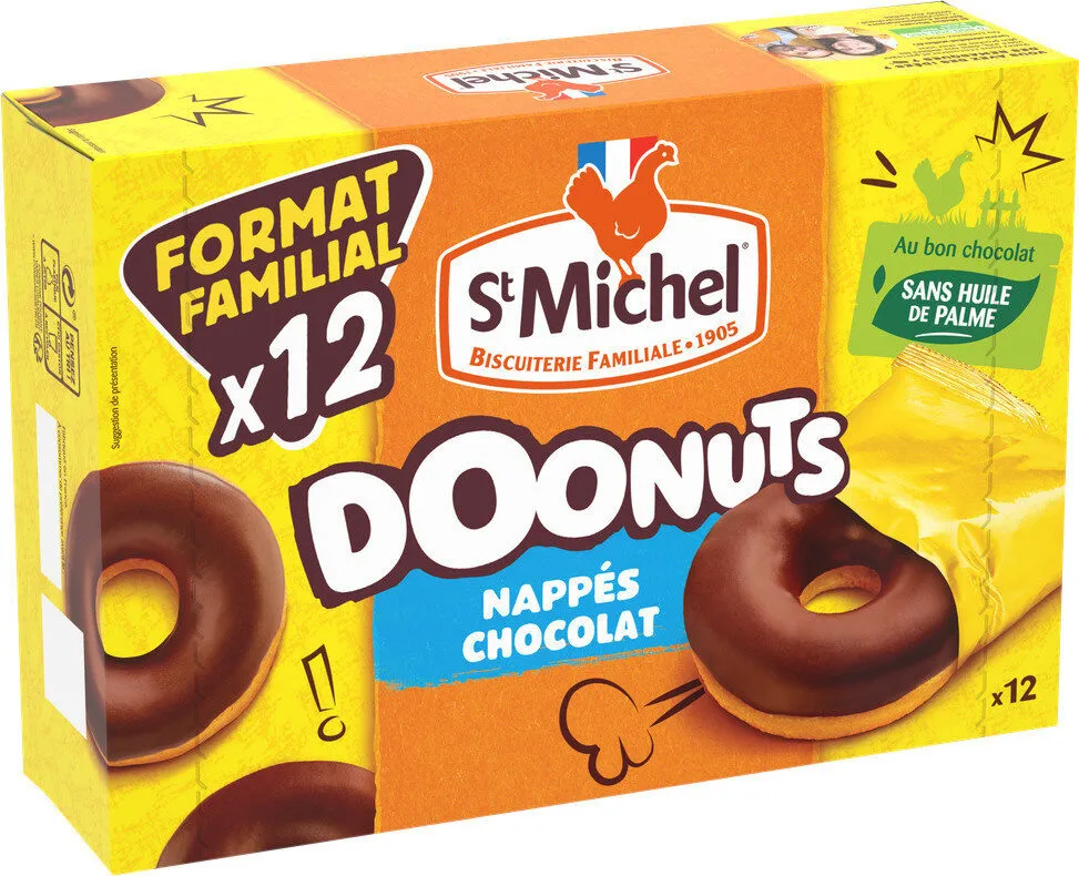 DOONUTS NAPPES CHOCOLAT X12