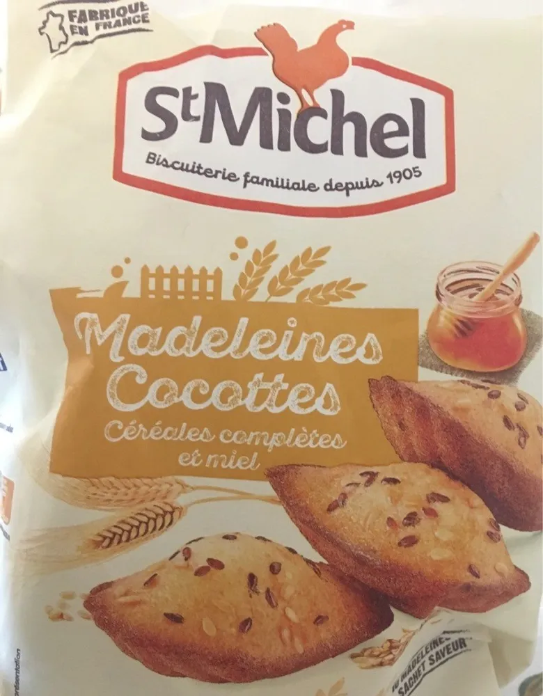 Madeleines Cocottes Céréales complètes et miel