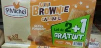 Mini brownies caramel
