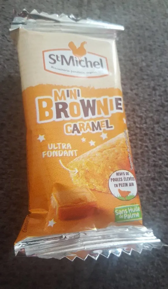 Mini brownie caramel