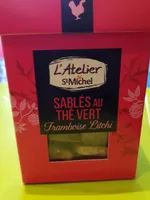 Sablés au thé vert framboise litchi