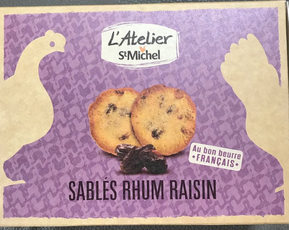 Sablés rhum raisin