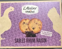 Sablés rhum raisin
