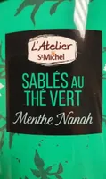 Sablés au thé vert menthe Nanah