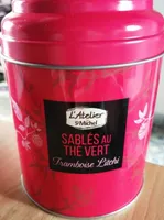 Sablés au thé vert framboise litchi