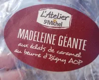 Madeleine géante aux éclats de caramel au beurre d'Isigny AOP