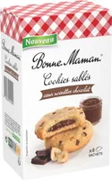 Cookies sablés cœur noisettes chocolat