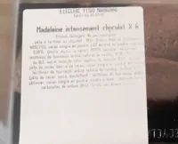 Madeleine intensément chocolat