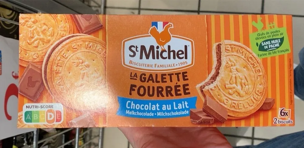 St Michel La galette fourrée Chocolat au lait