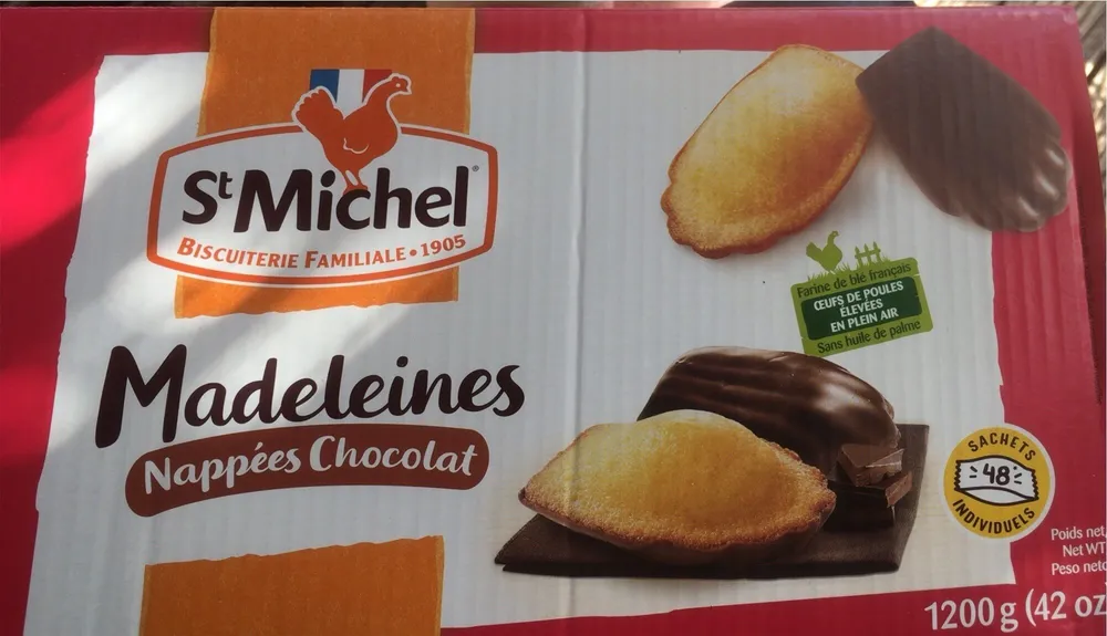 Madelaines nappées chocolat