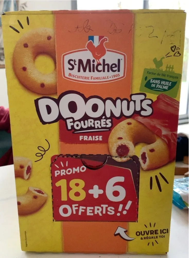 Doonuts fourrés fraise