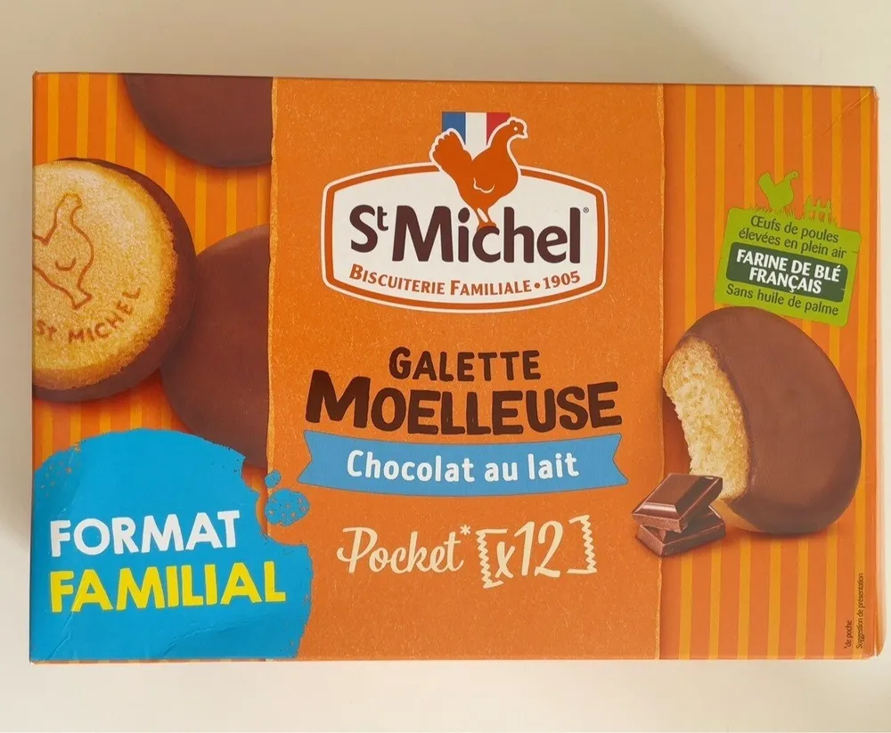 Galette moelleuse chocolat au lait