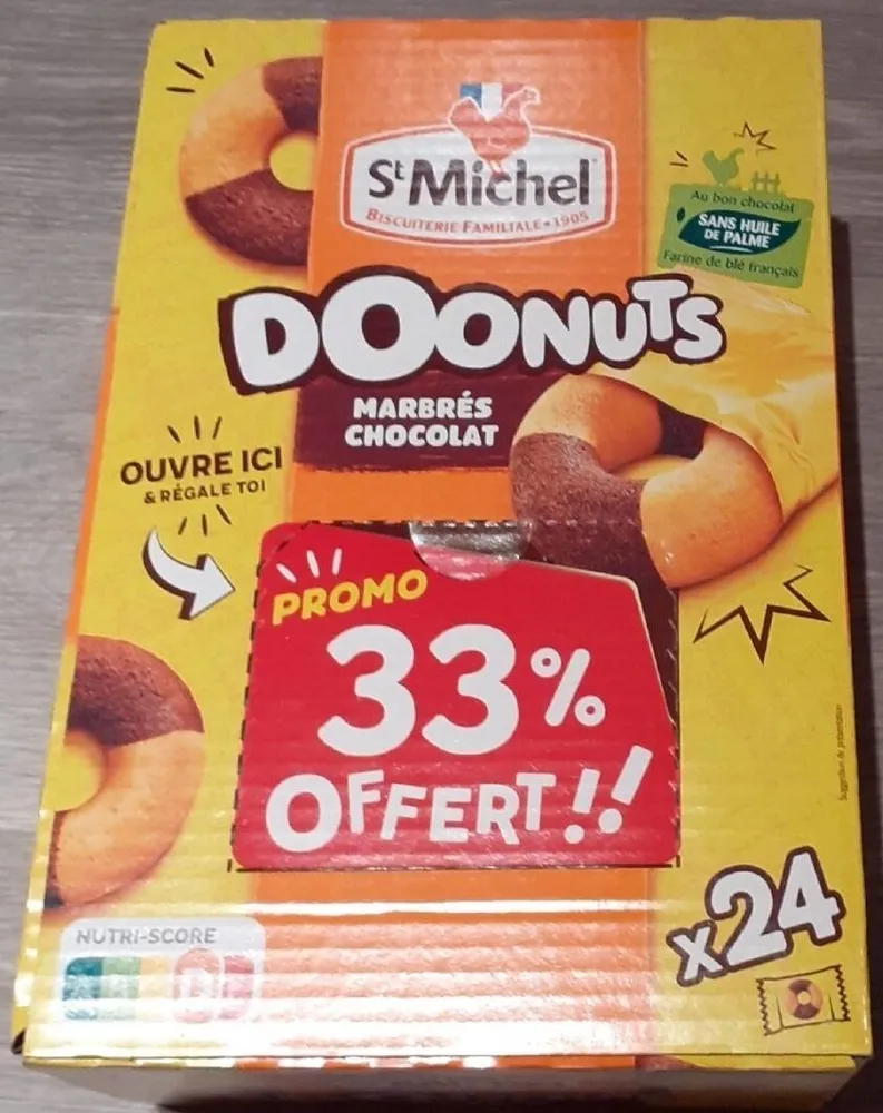 Donuts marbrés chocolat