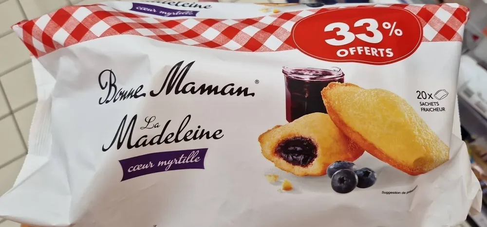La madeleine coeur myrtille