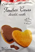 Tendres cœurs chocolat vanille