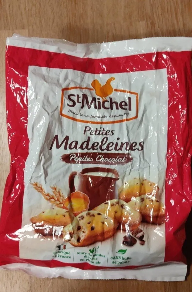 Petites Madeleines pépites chocolat