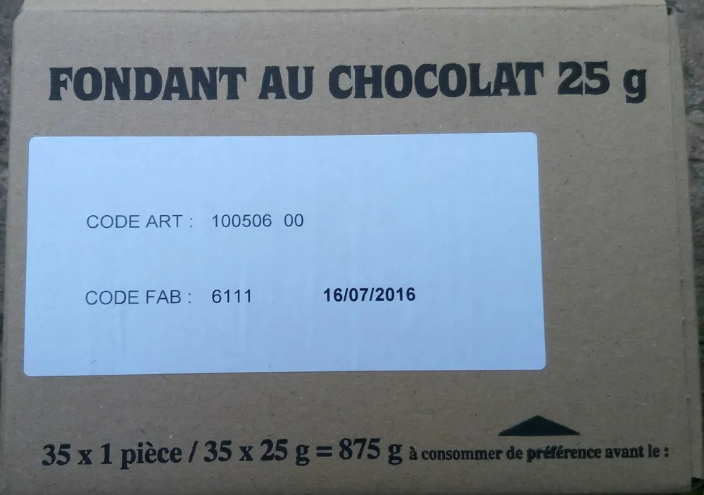 Fondant au chocolat