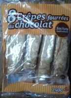 8 crêpes fourrées au chocolat