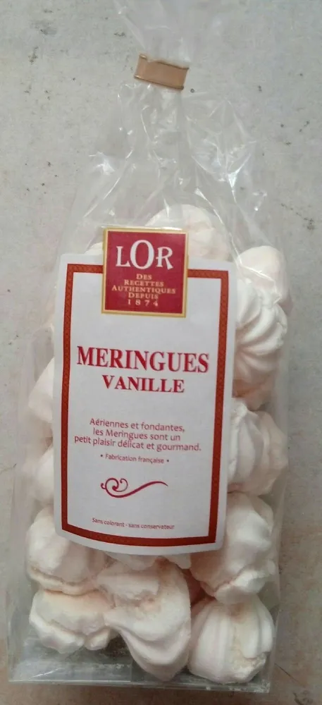 Meringues vanille