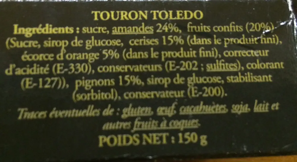 Touron Tolèdo 150GR