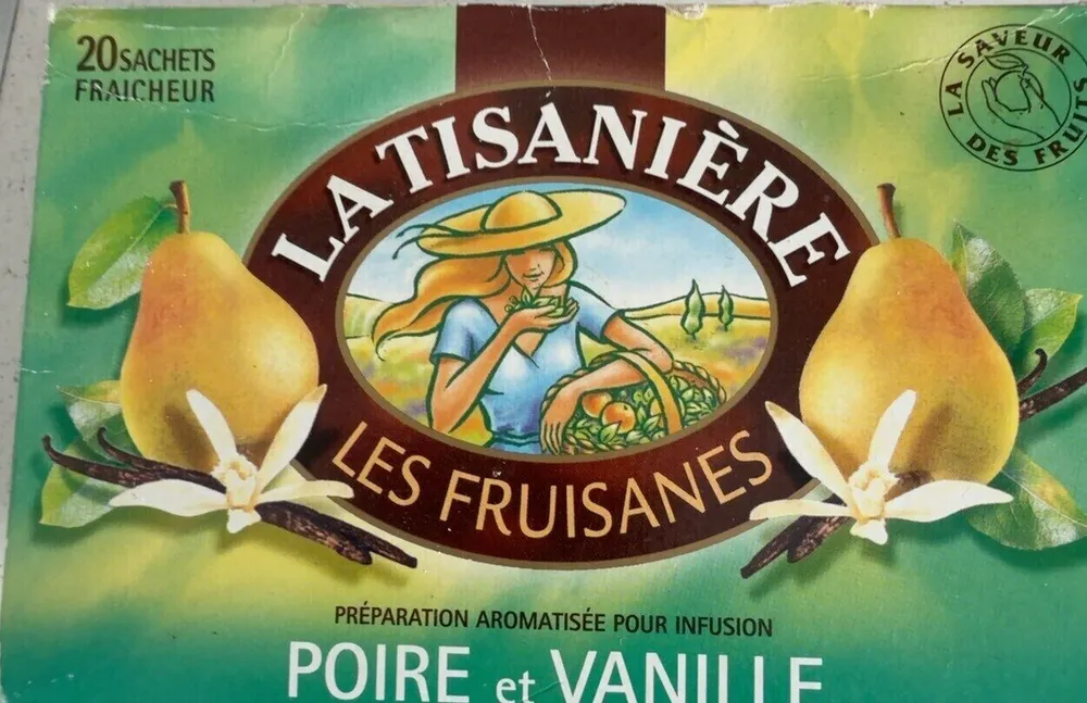 Infusion poire et vanille