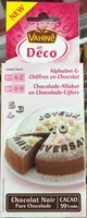 Deco Alphabet & Chiffres en Chocolat noir