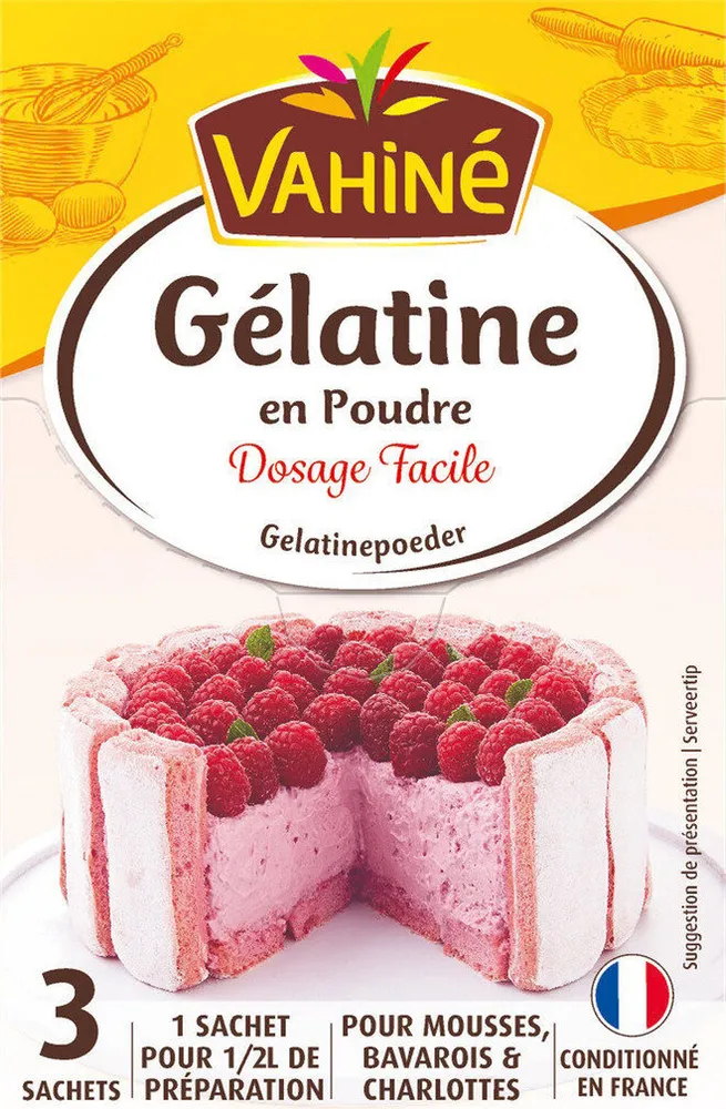 Gélatine alimentaire en poudre