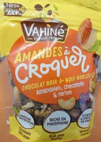 Amandes a croquer chocolat noir+noix nobles