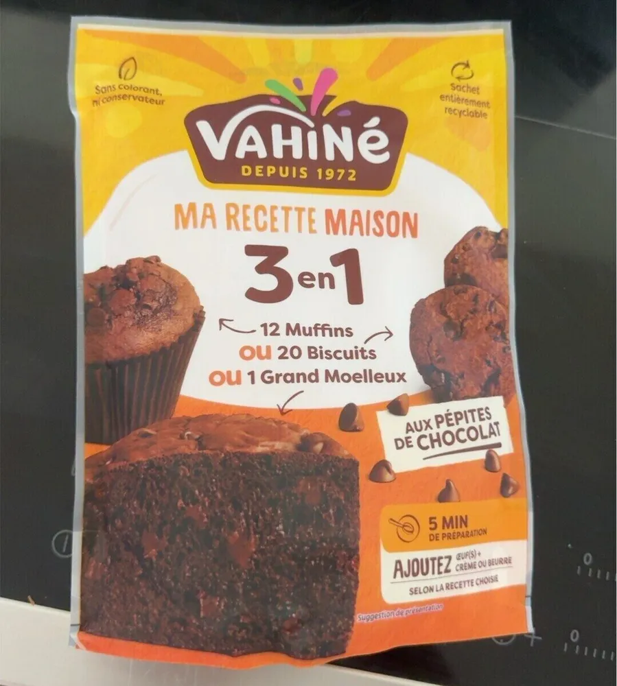 ma recette au chocolat maison 3 en 1 aux pepites de chocolat