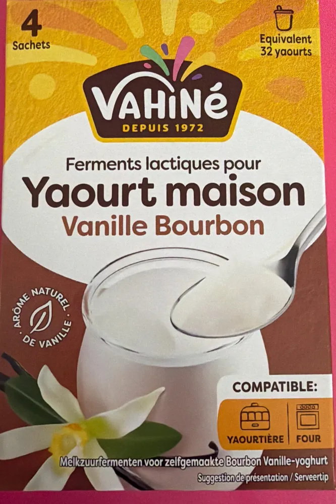 Ferment lactique pour yaourt maison à la vanille Bourbon
