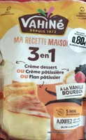 MA RECETTE MAISON 3 en 1 Crème dessert ou Crème pâtissière ou Flan pâtissier À LA VANILLE BOURBON