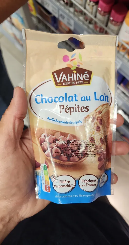 Pépites de chocolat au lait