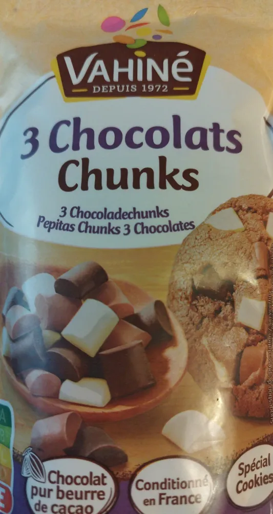 Pépites chunks 3 chocos