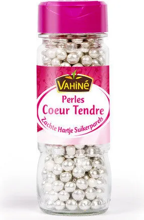 Vahine flacon perles argentees