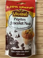 Vahine sachets pepites chocolat noir