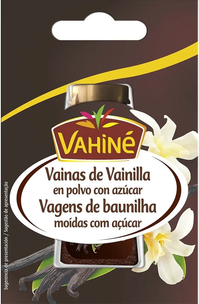 Vainas de vainilla en polvo con azúcar