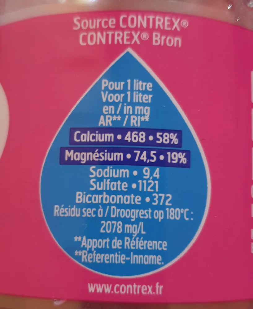 CONTREX eau minérale naturelle 1L