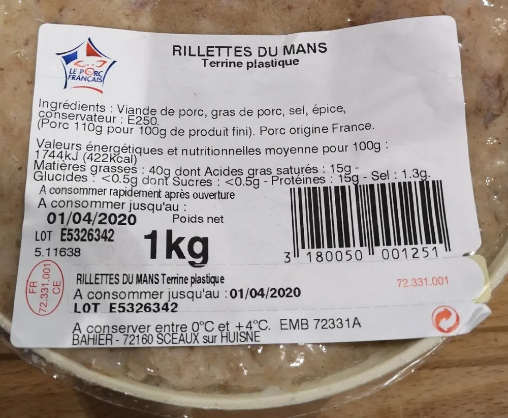 Rillettes du mans